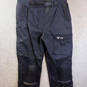 Vintage Joe Rocket Motorcycle Pants Men XL Black Ballistic Riding Overpants